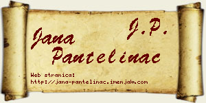 Jana Pantelinac vizit kartica